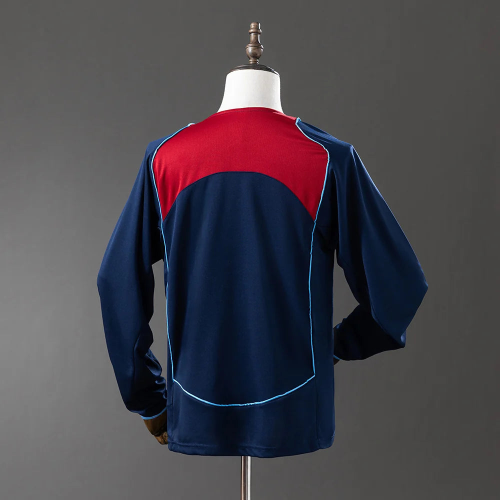 Atletico Madrid 04/05 Away Adult's Long Sleeve Jersey- Retro