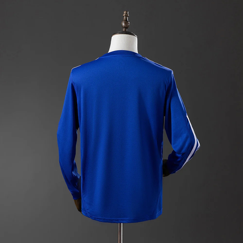 Chelsea 09/10 Home Adult's Long Sleeve Jersey- Retro