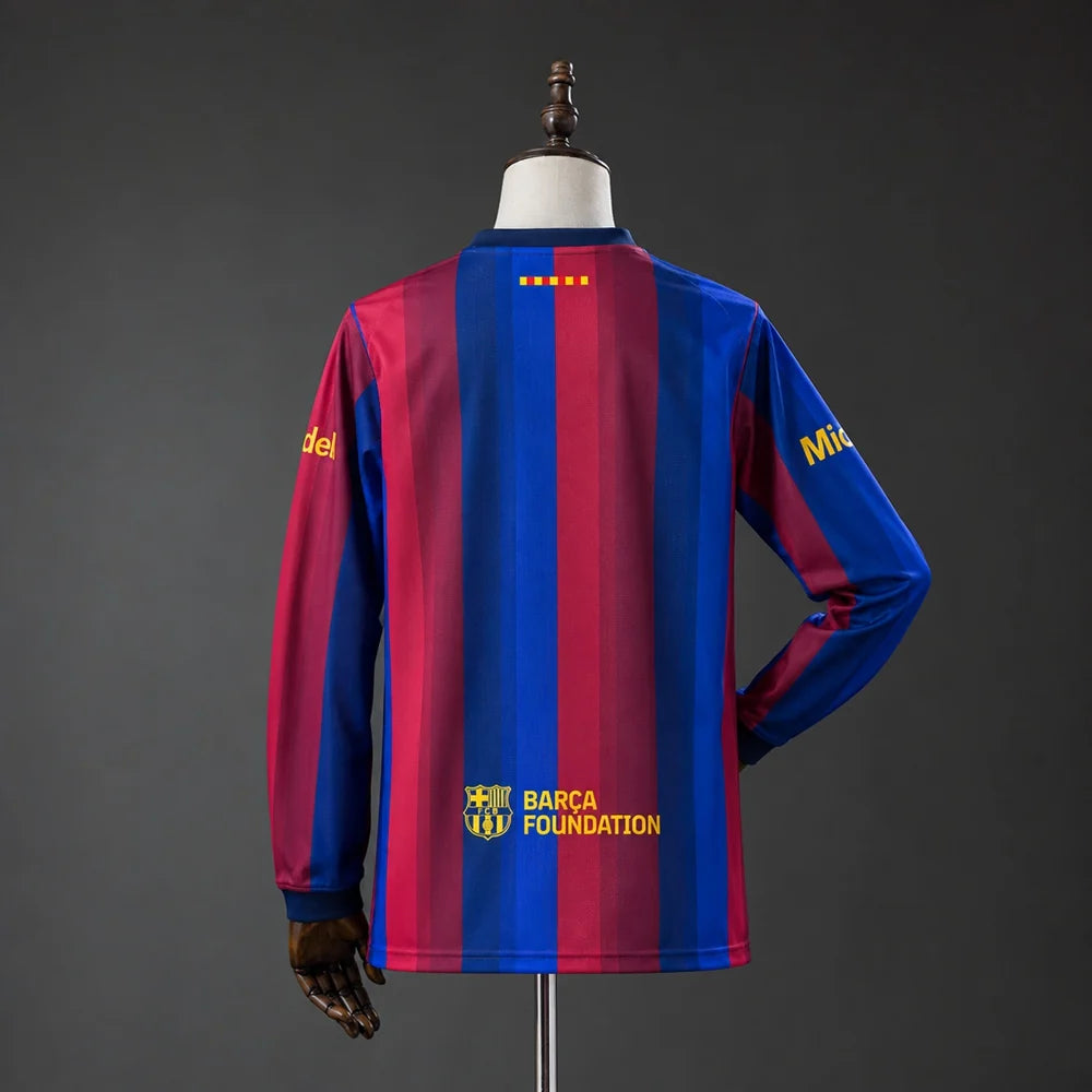 Barcelona 26/27 Home Adult's Long Sleeve Fan Version