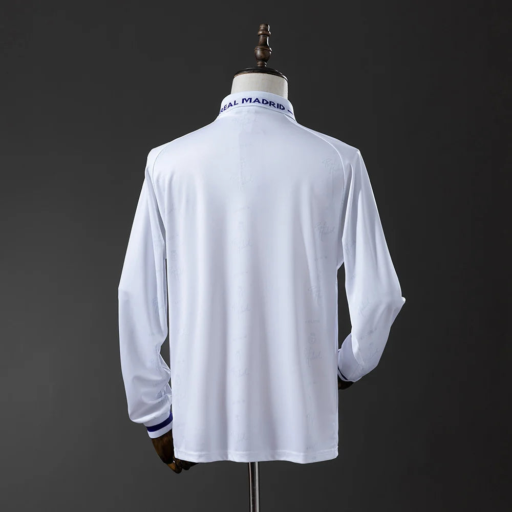 Real Madrid 94/95 Adult's Long Sleeve Jersey- Retro