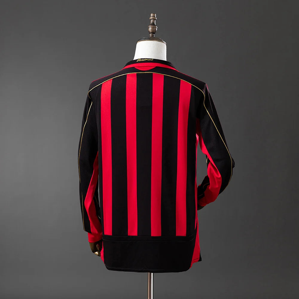 AC Milan 06/07 Home Adult's Long Sleeve Jersey- Retro