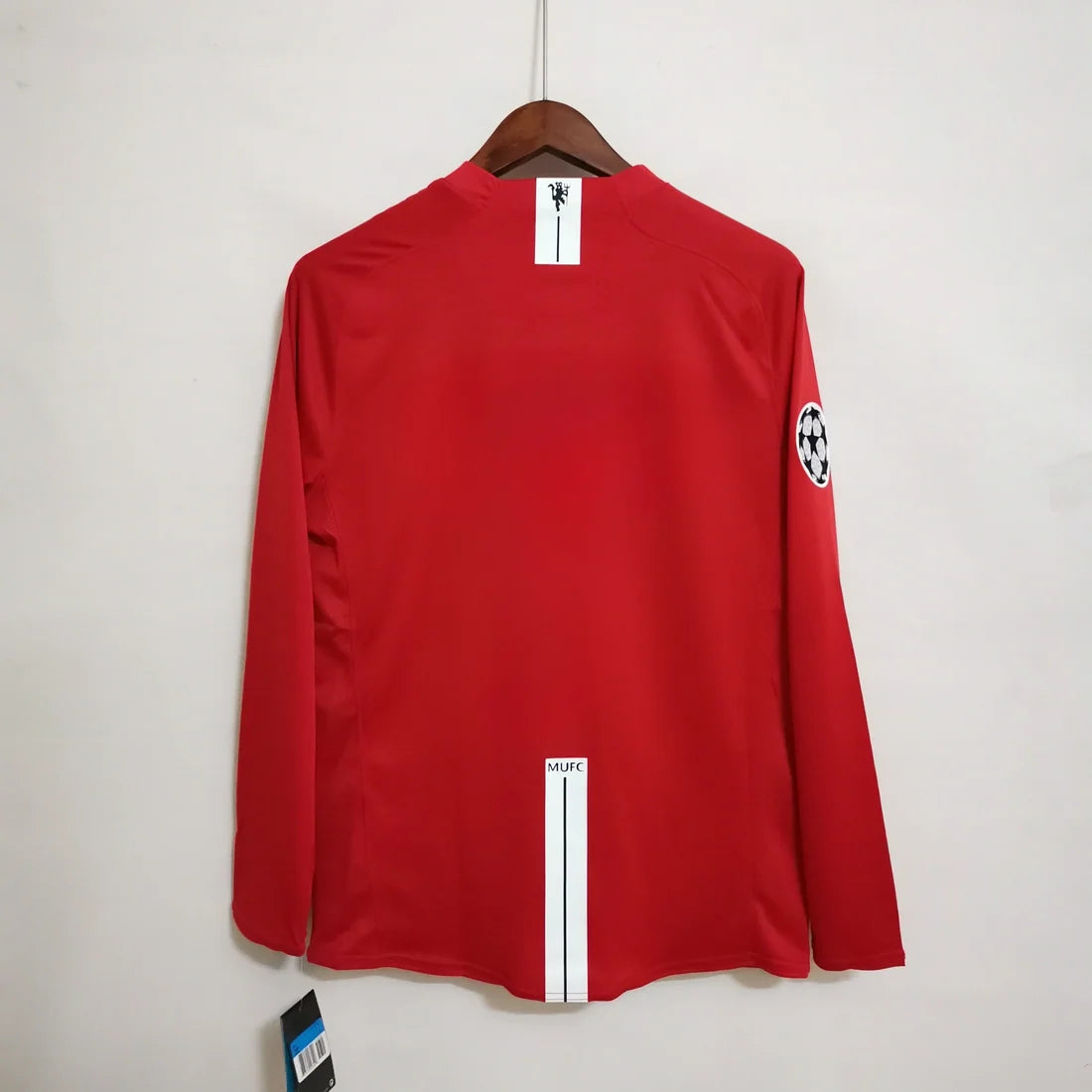 Manchester United 07/08 Home UCL Final Adult's Long Sleeve Jersey- Retro