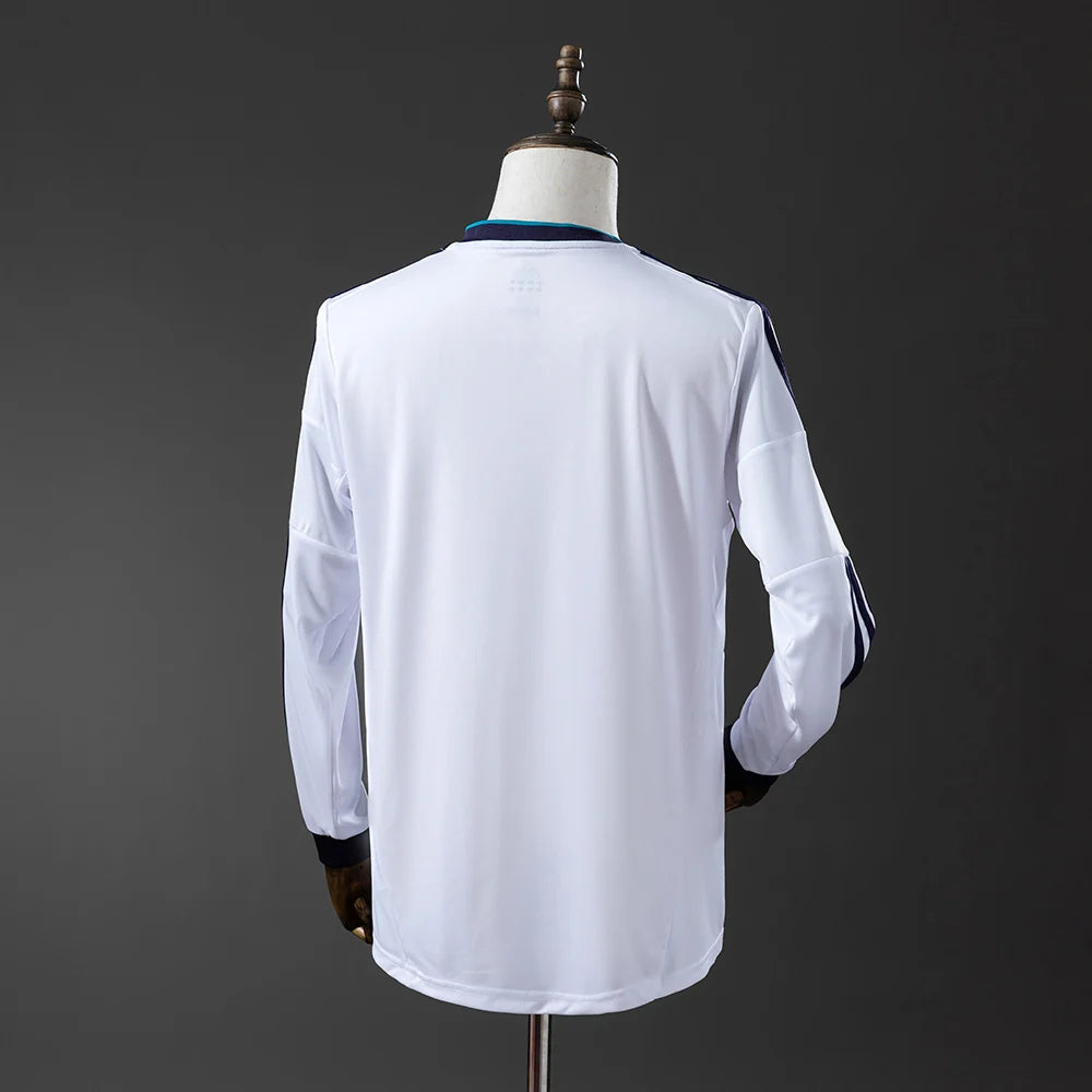 Real Madrid 12/13 Home Adult's Long Sleeve Jersey- Retro