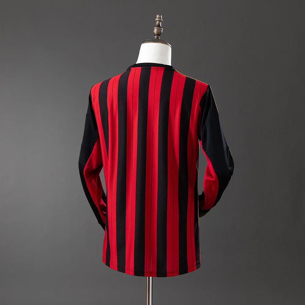 AC Milan 13/14 Home Adult's Long Sleeve Jersey- Retro