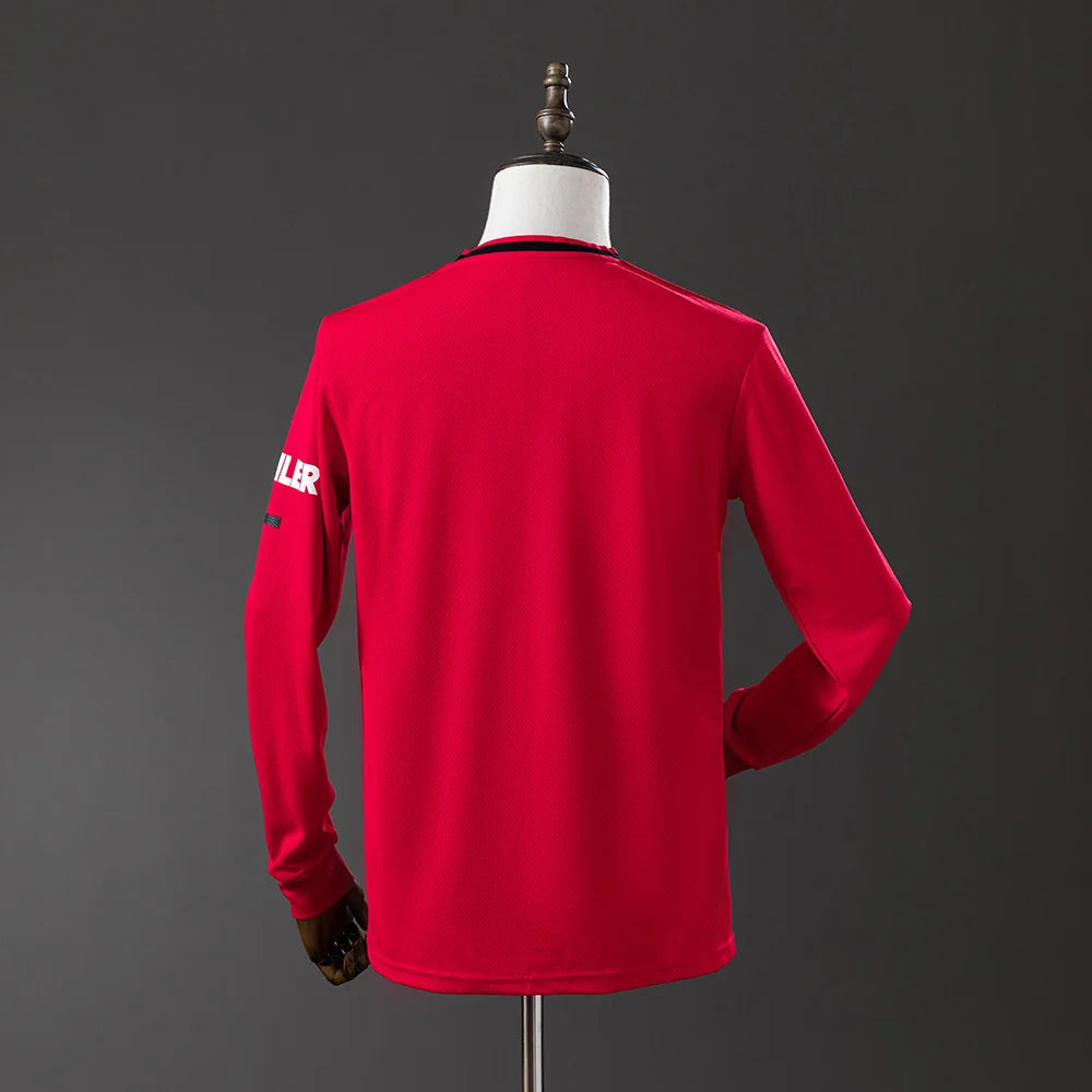 Manchester United 19/20 Home Adult's Long Sleeve Jersey- Retro