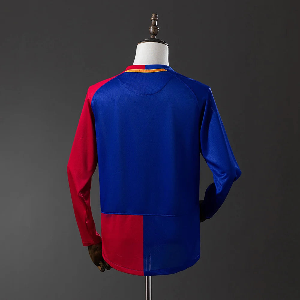 Barcelona 08/09 Home UCL Final Adult's Long Sleeve Jersey- Retro