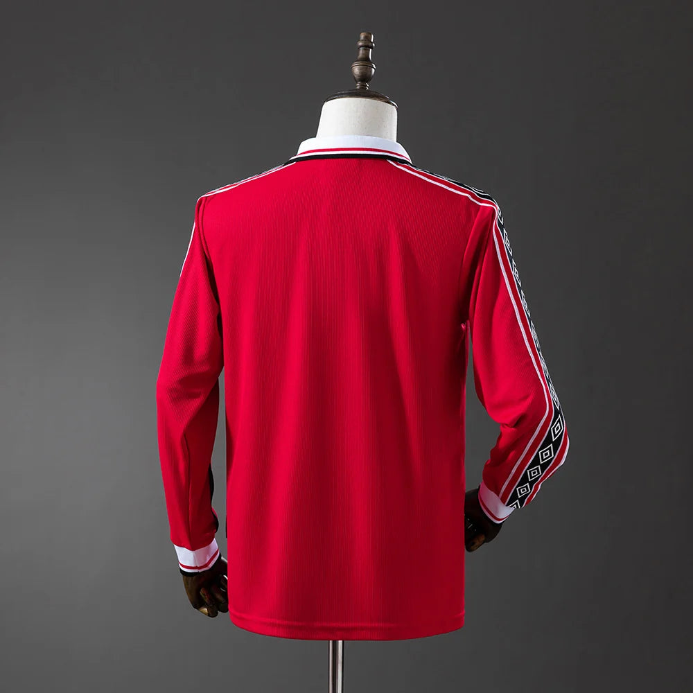 Manchester United 98/99 Home Adult's Long Sleeve Jersey- Retro