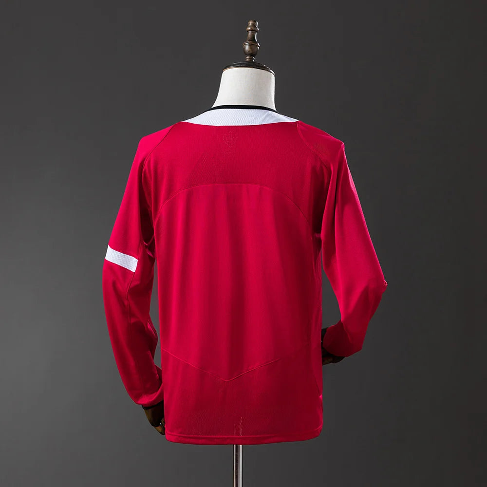Manchester United 04/05 Home Adult's Long Sleeve Jersey- Retro