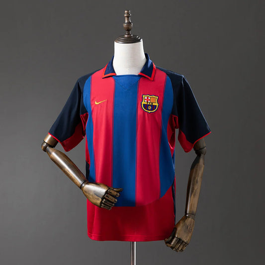 Barcelona 03/04 Home Adult's Jersey- Retro
