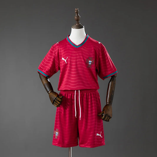 Portugal 2026 Home Kid's Jersey & Shorts