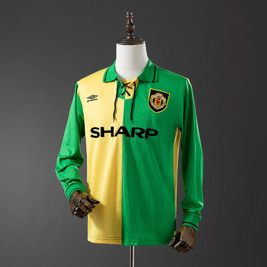 Manchester United 92/94 Away Adult's Long Sleeve Jersey- Retro
