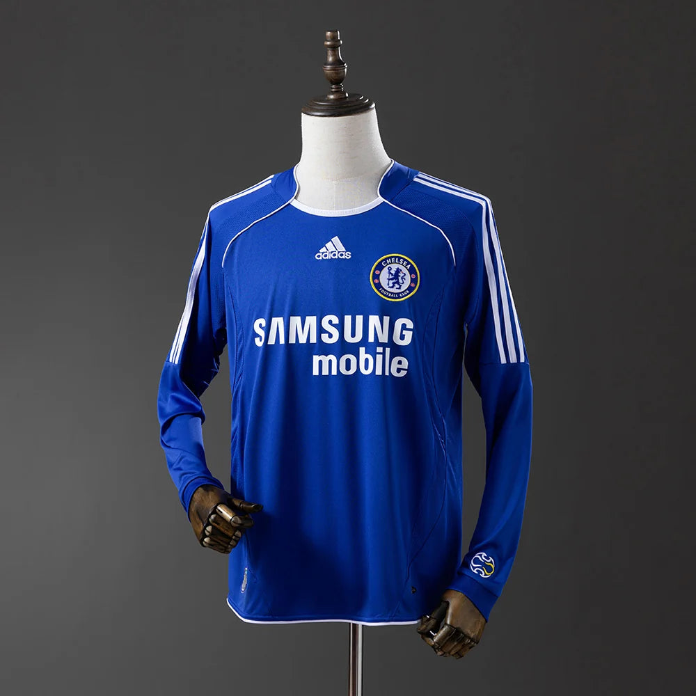 Chelsea 06/07 Home Adult's Long Sleeve Jersey- Retro