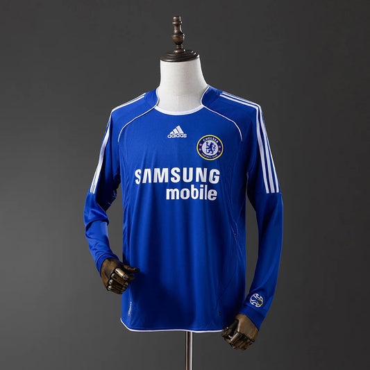 Chelsea 06/07 Home Adult's Long Sleeve Jersey- Retro