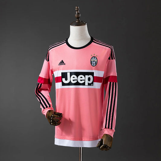 Juventus 15/16 Away Adult's Long Sleeve Jersey- Retro