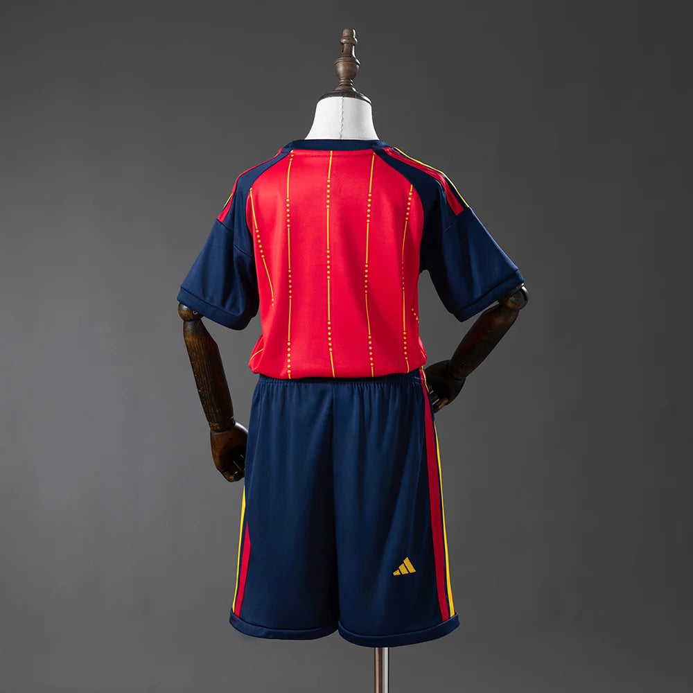 Spain 2026 Home Kid's Jersey & Shorts