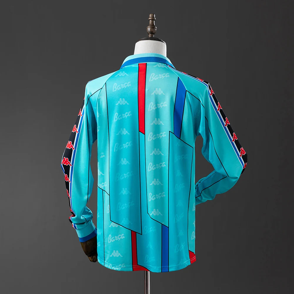 Barcelona 96/97 Away Adult's Long Sleeve Jersey- Retro