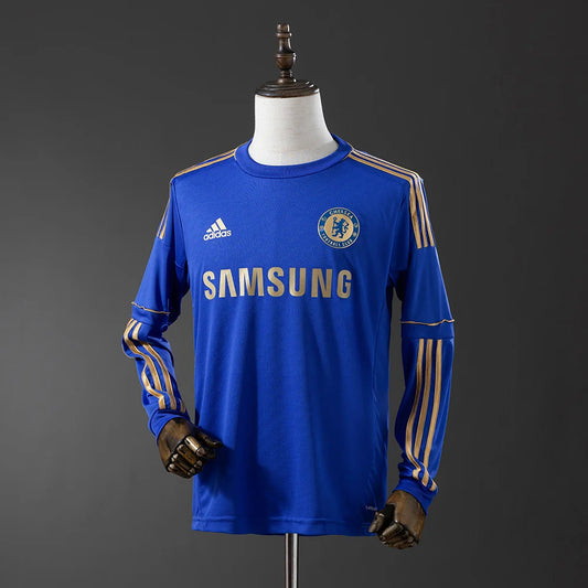 Chelsea 12/13 Home Adult's Long Sleeve Jersey- Retro