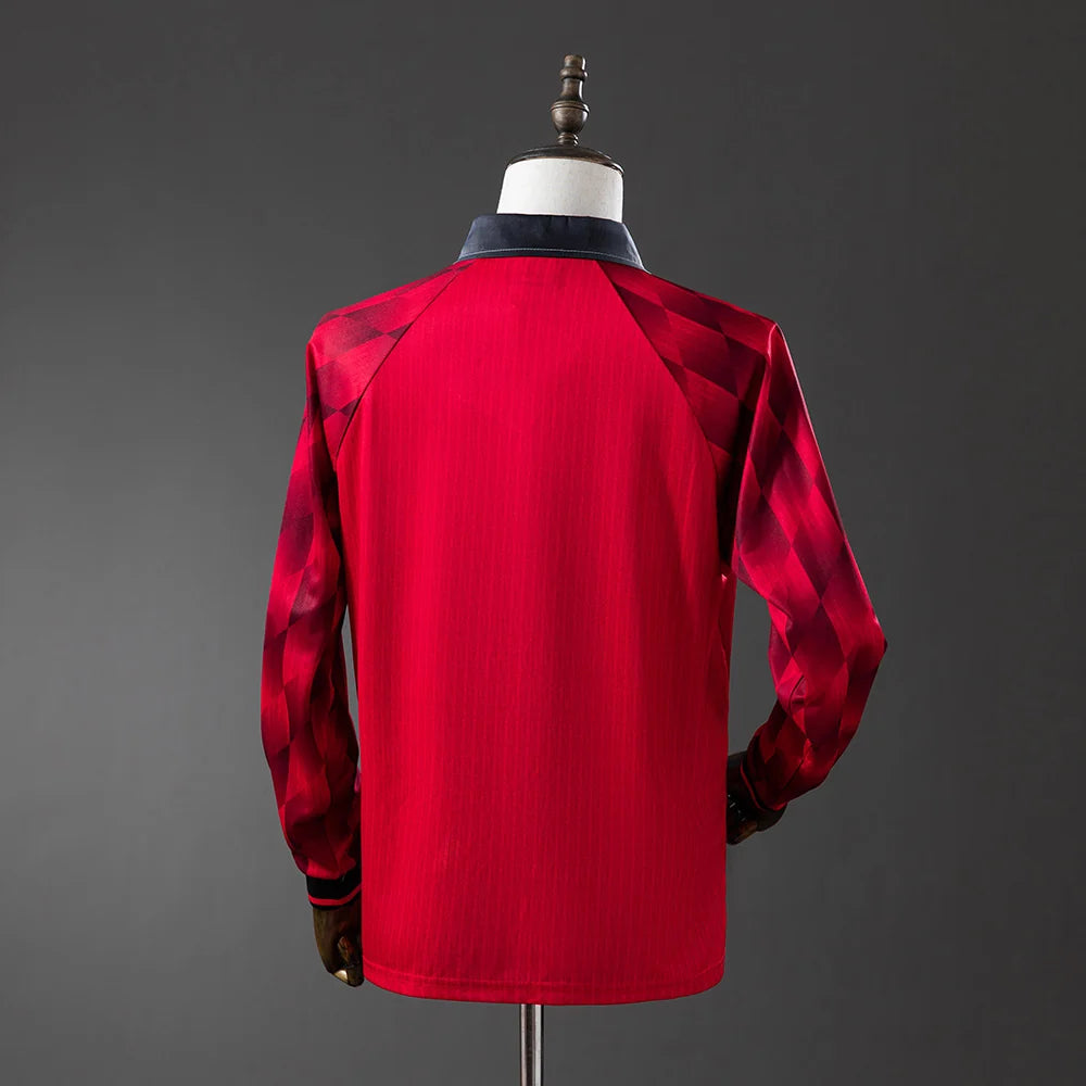 Manchester United 96/98 Home Adult's Long Sleeve Jersey- Retro