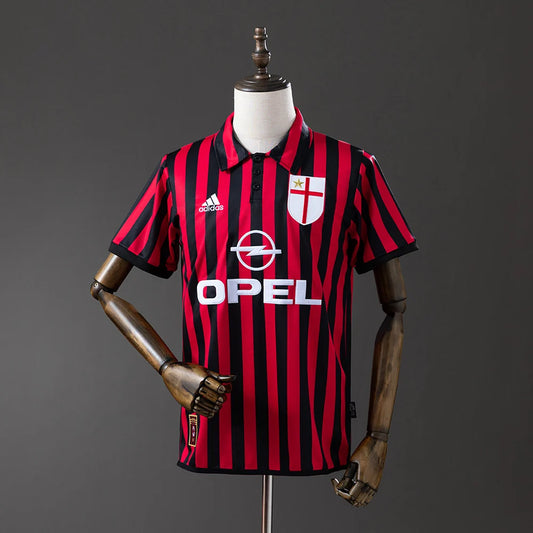 AC Milan 99/00 Home Adult's Jersey- Retro