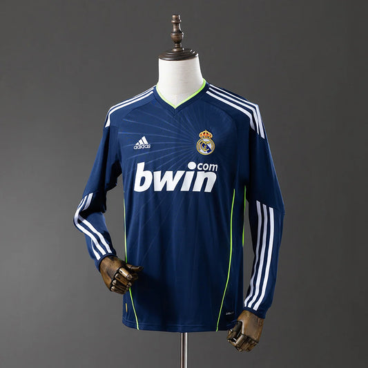 Real Madrid 10/11 Away Adult's Long Sleeve Jersey- Retro