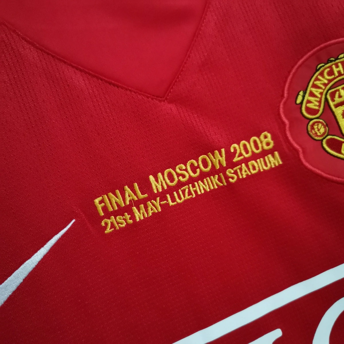 Manchester United 07/08 Home UCL Final Adult's Long Sleeve Jersey- Retro