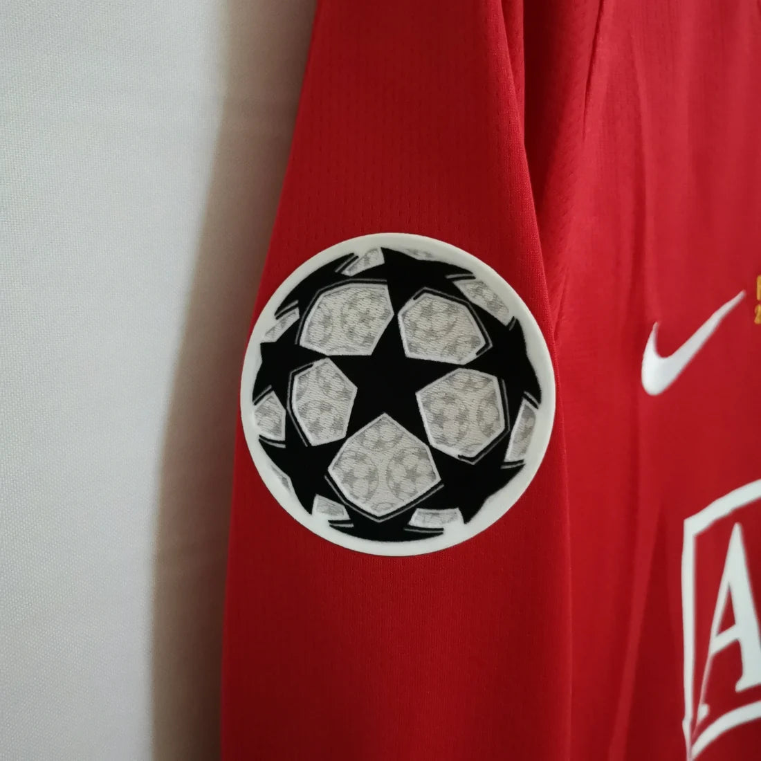 Manchester United 07/08 Home UCL Final Adult's Long Sleeve Jersey- Retro
