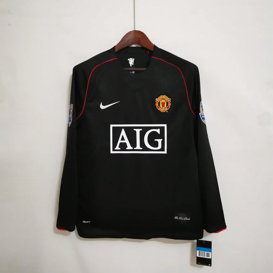 Manchester United 07/08 Away Adult's Long Sleeve Jersey- Retro