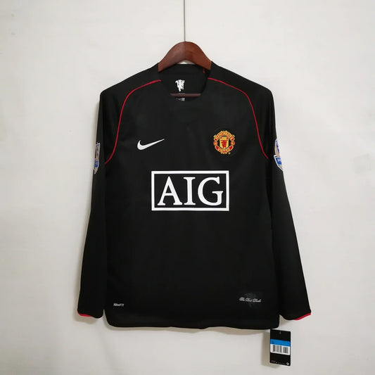 Manchester United 07/08 Away Adult's Long Sleeve Jersey- Retro
