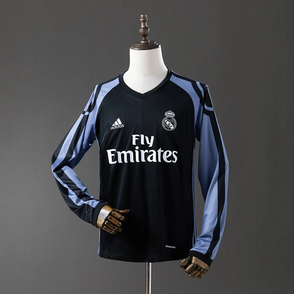 Real Madrid 16/17 Third Adult's Long Sleeve Jersey- Retro