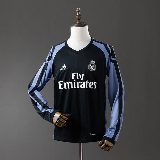 Real Madrid 16/17 Third Adult's Long Sleeve Jersey- Retro