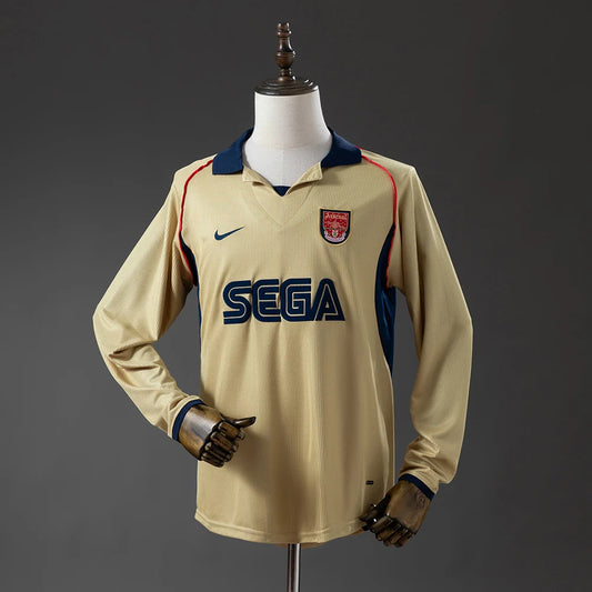 Arsenal 01/02 Away Adult's Long Sleeve Jersey- Retro