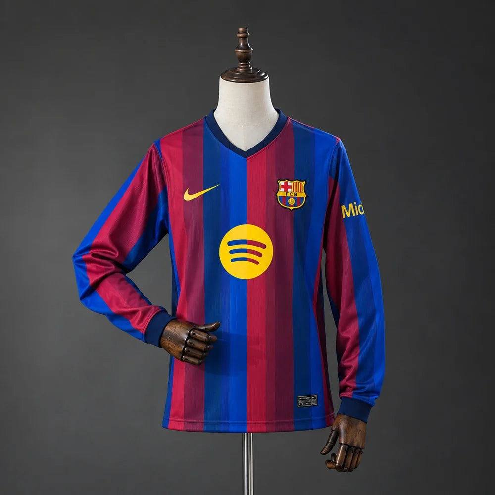 Barcelona 26/27 Home Adult's Long Sleeve Fan Version