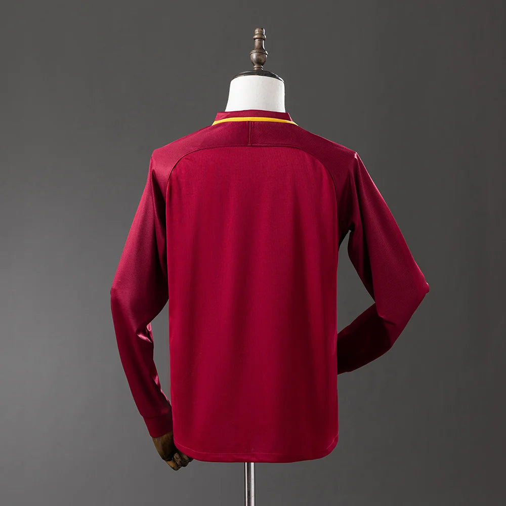 Roma 17/18 Home Adult's Long Sleeve Jersey- Retro
