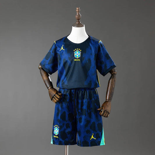 Brazil 2026 Away Kid's Jersey & Shorts