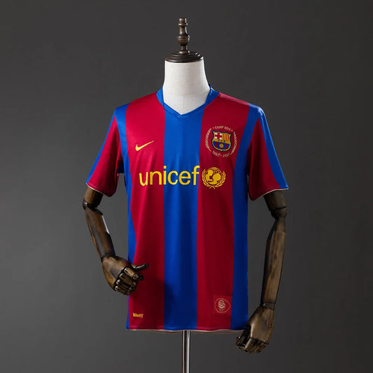 Barcelona 07/08 Home Adult's Jersey- Retro