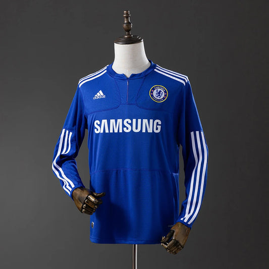 Chelsea 09/10 Home Adult's Long Sleeve Jersey- Retro