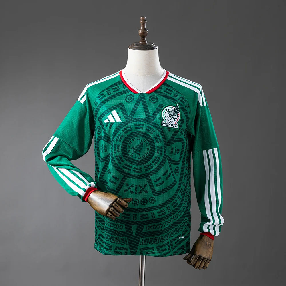 Mexico 2026 Home Adult's Long Sleeve Fan Version