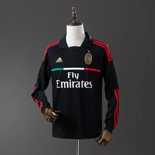 AC Milan 11/12 Away Adult's Long Sleeve Jersey- Retro