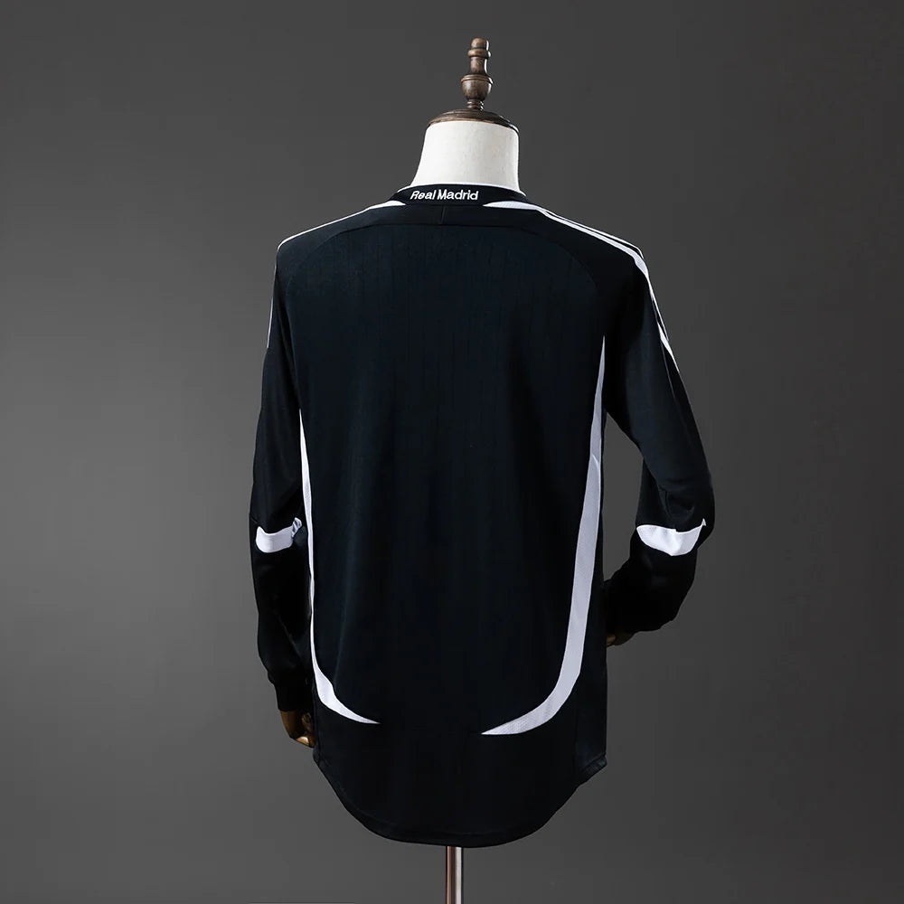 Real Madrid 06/07 Away Adult's Long Sleeve Jersey- Retro