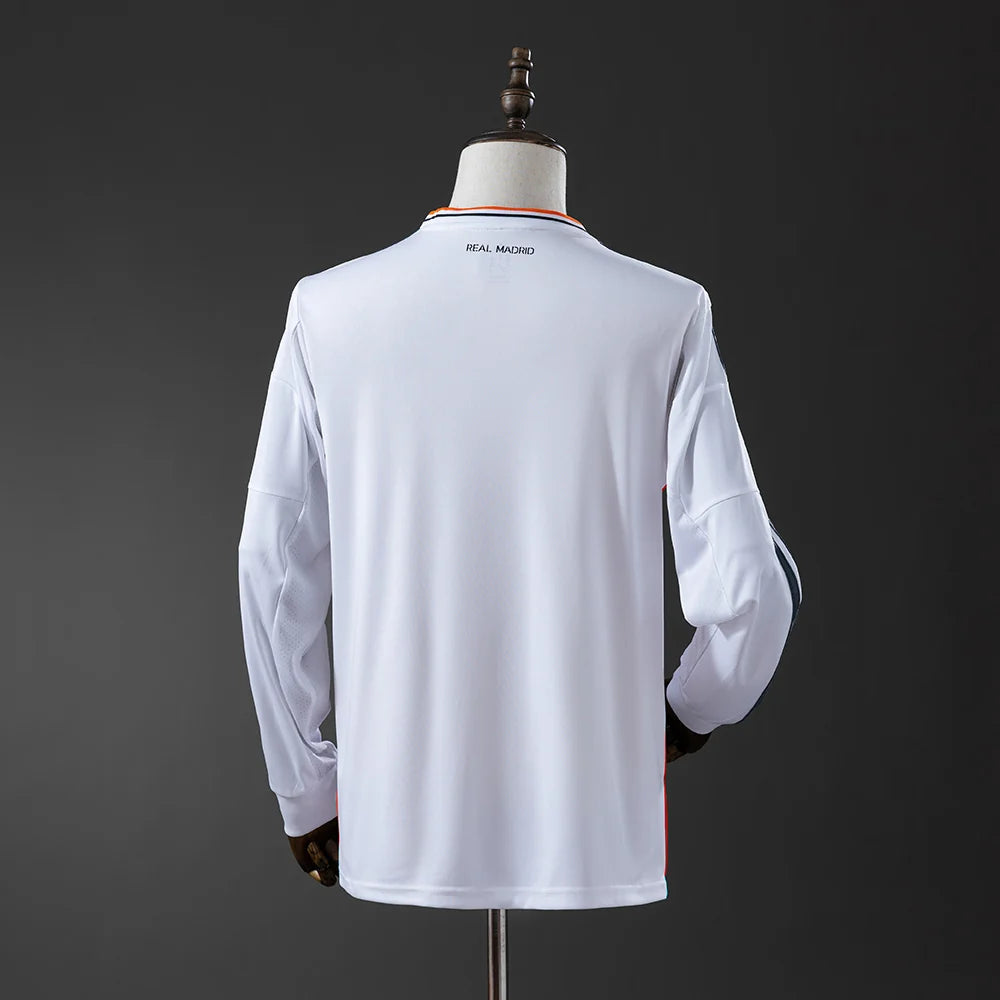 Real Madrid 13/14 Home Adult's Long Sleeve Jersey- Retro