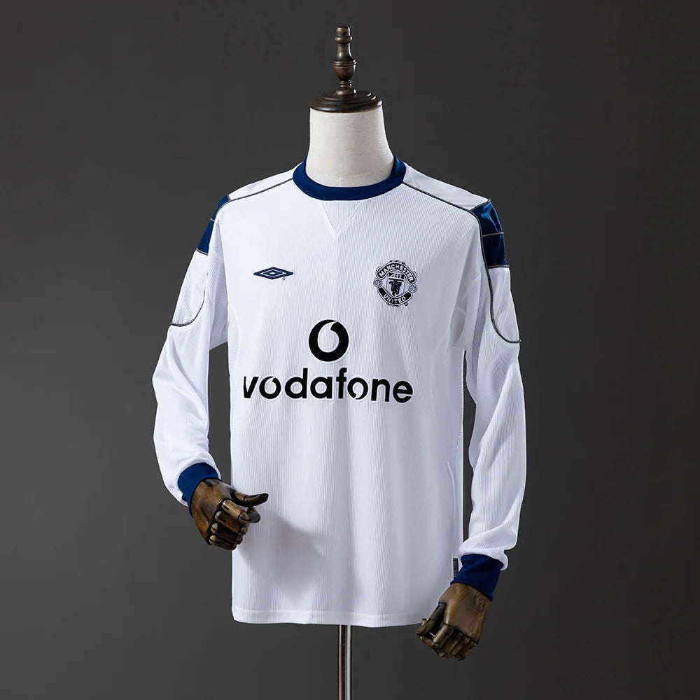 Manchester United 00/01 Away Adult's Long Sleeve Jersey- Retro