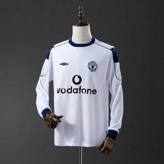 Manchester United 00/01 Away Adult's Long Sleeve Jersey- Retro