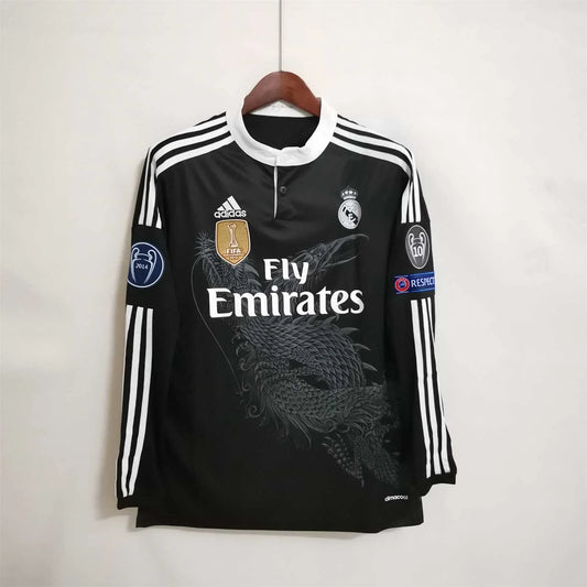 Real Madrid 14/15 Third Adult's Long Sleeve Jersey- Retro