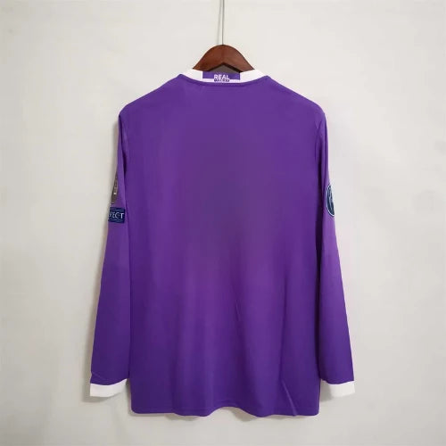 Real Madrid 16/17 Away UCL Final Adult's Long Sleeve Jersey- Retro