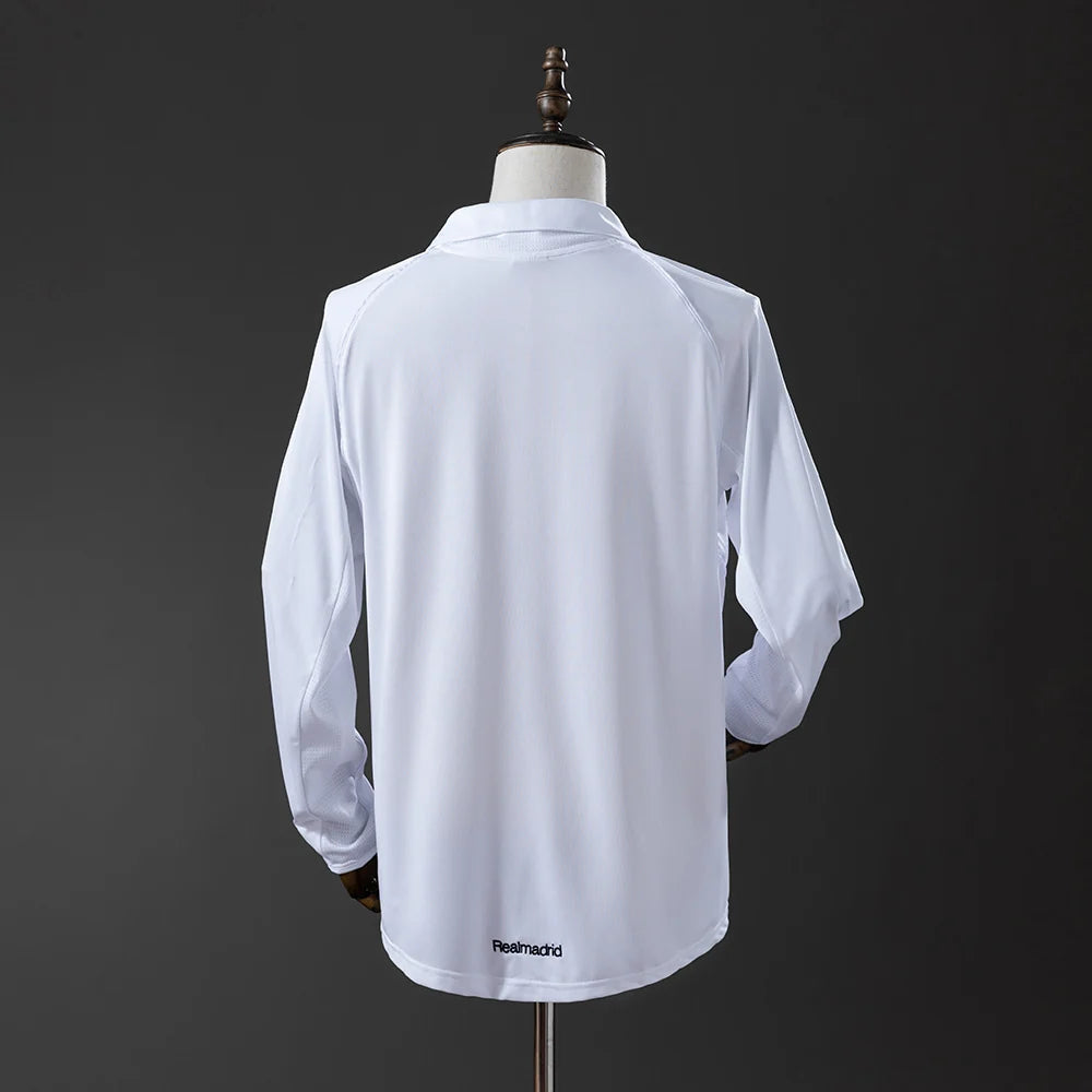 Real Madrid 05/06 Home Adult's Long Sleeve Jersey- Retro