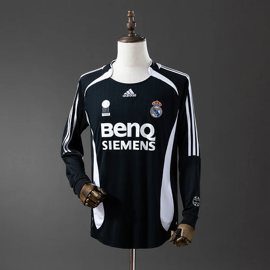 Real Madrid 06/07 Away Adult's Long Sleeve Jersey- Retro