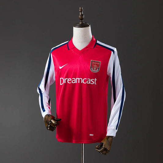 Arsenal 01/02 Home Adult's Long Sleeve Jersey- Retro