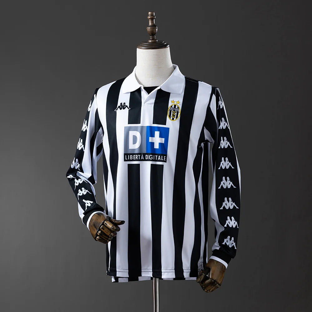 Juventus 99/00 Home Adult's Long Sleeve Jersey- Retro