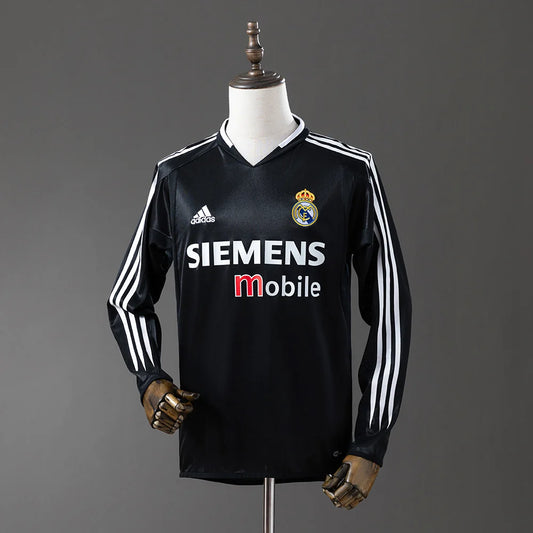 Real Madrid 04/05 Away Adult's Long Sleeve Jersey- Retro