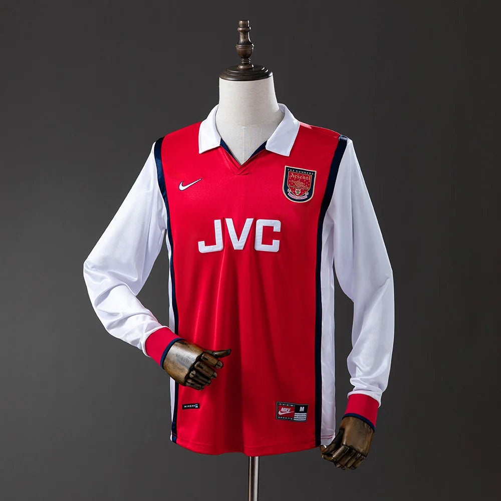 Arsenal 98/99 Home Adult's Long Sleeve Jersey- Retro